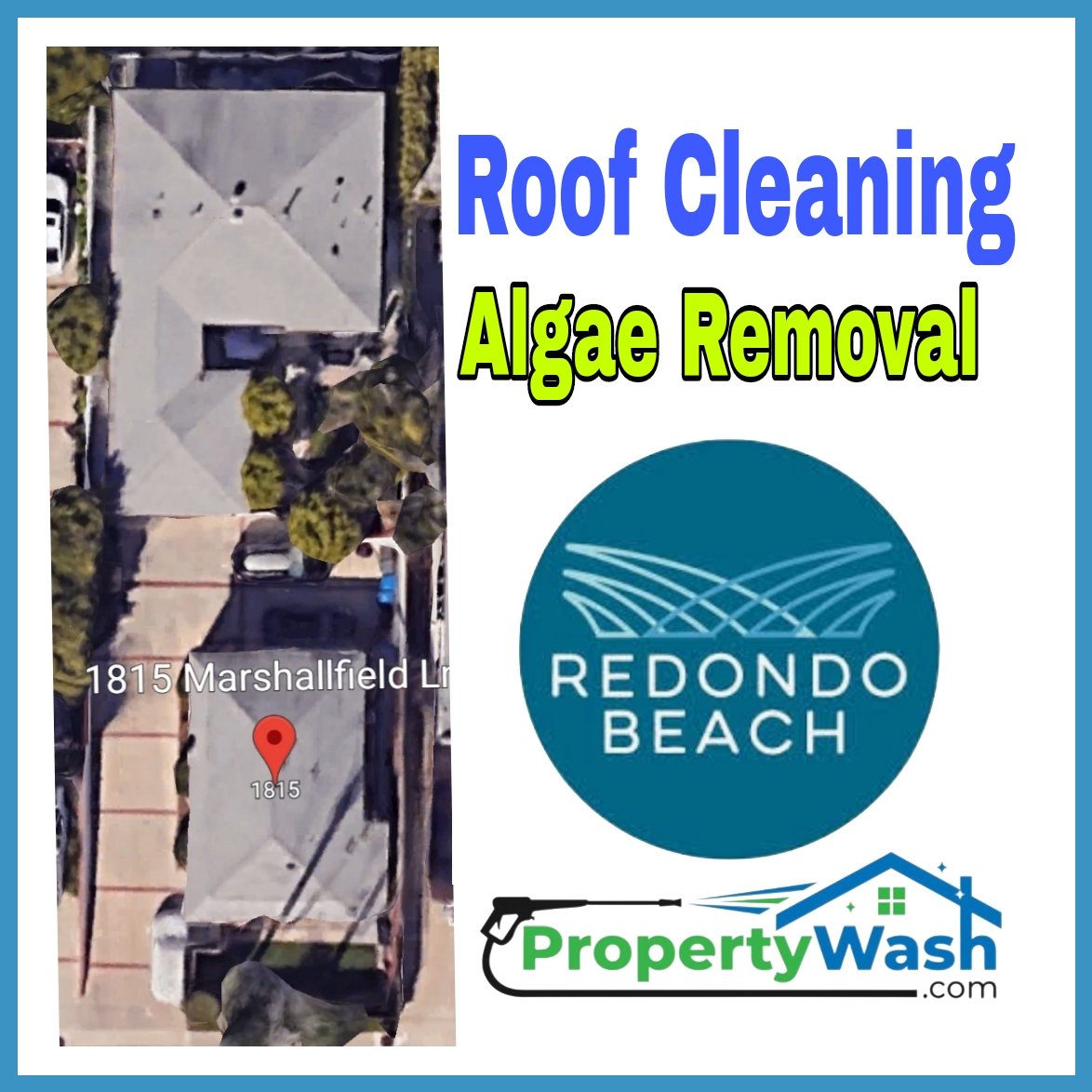 Unbelievable roof cleaning in Palos Verdes. Algae GONE