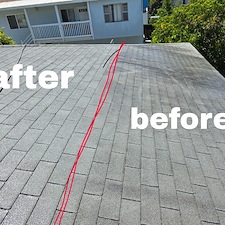 Unbelievable-roof-cleaning-in-Palos-Verdes-Algae-GONE 7